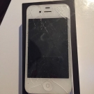 Apple iPhone 4 mit 16 GB weiß Displayschaden