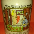 Sehr schöner Sammler-Bierkrug  Frau Wirtin von Gerz aus Sammlung 24