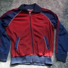 adidas vintage 80er Jahre Trainingsjacke rot blau Gr. 50