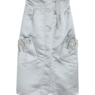 Perlenbesetzter Satinrock