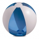 Wasserball - Strandball - Durchmesser ca. 25 cm - transparent hellblau/ weiß
