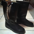 Bundeswehr SEESTIEFEL MARINE  LAMMFELL WINTERSTIEFEL Motorradstiefel Gr.44 NEU !