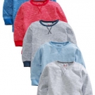 Langärmlige Basic-Tops im Fünferpack