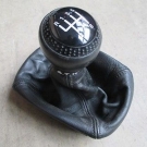 6-Gang Lederschaltknauf Lederschaltsack Audi A4 B5 Schaltsack Schaltknauf LEDER