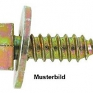 20 Stück Blechschrauben Sechskant mit Scheibe gelb verzinkt - NEU