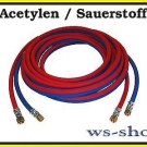 Zwillingsschlauch Autogen-Schlauch Gas Ace; Acetylen Sauerstoff 5 m (4x4; 11/11)