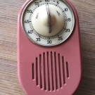 Küchenwecker Kienzle  Kurzzeitmesser Wandmodell rosa 50er 60er Jahre Haushalt  