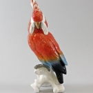 97629 Porzellanfigur Kakadu rot Ens Thüringen