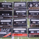 BASF 90 Chrome Super II Musikkassette, 12 x, bespielt