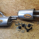 VW T5 2.5 TDi Multivan Bus Kasten Auspuff Mittelschalldämpfer + Endschalldämpfer