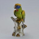 Late 19thC Carl Thieme  Potschappel German Porcelain  Parakeet/Parrot Figure