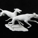 TOP !! - AK KAISER Biskuit Porzellan Figur Gruppe 'Hunde' - Bochmann / Ref. 408