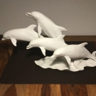 Delphin Gruppe Kaiser Porzellan