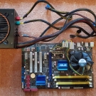 Intel Core2Duo E8400 + ASUS P5Q SE + Be Quiet Pure Power 530W (defekt)