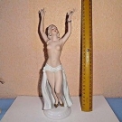 W 1764 Wallendorf Porzellan Tänzerin 26 cm 50er Jahre ? TOP TOP