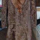 Echter Persianer Mantel braun, Breitschwanz Persianer Pelzmantel Gr.:40/42