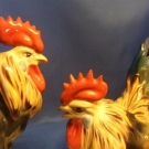 Figur Kämpfende Hähne Rosenthal