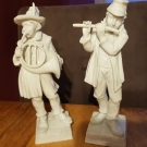 Die Lumpenkapelle, 2 original Dresdner Porzellan Figuren, Potschappel