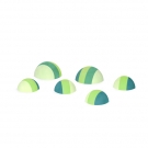 Step stones, multi green