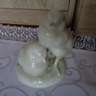 HEUBACH 1910-45 Zwei Küken Craquele Figur  Porzellan alt antik Sammlerstück