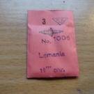 Lot mit  3 älteren,neuwertigen Unruhwellen für Lemania Chrono 19``` ...DCN 2306