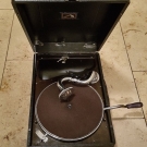 Org. Koffergrammophon von His Masters Voice - Top Zustand