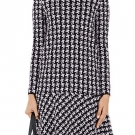 Swinging houndstooth dress