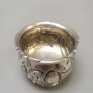 13 Lot Silber Schälchen Saliere floral graviert getrieben gep. Wollenweber 69,4g