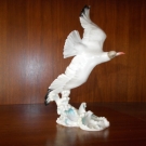 Hutschenreuther Kunstabteilung Porzellan Figur Porzellanfigur Möwe 