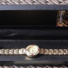 Yves Camani Lady Saphire Damenuhr vergoldet mit Swarovski Kristallen 3ATM