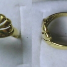 dekorativer Damenring 333er Gold mit geschwungenen Formen (118934)