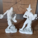 2 Figuren Original Dresdner Porzellan - Potschappel, Harlekin
