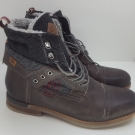 Bugatti Herren Halbschaft Stiefel Sneaker Vintage Look Größe 45