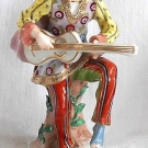 C19TH CHELSEA DERBY STYLE COMMEDIA DELL'ARTE FIGURE 