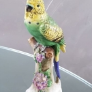 Ancien Oiseau en Porcelaine Signature à identifier 