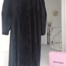 Original SAGA MINK Nerzmantel Damen braun-schwarz Pelz GrL/XL