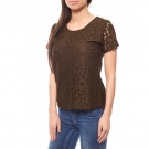 ashley brooke by heine Damen Spitzenshirt T-Shirt Grün