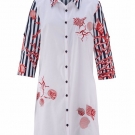 Bluse mit Korallendruck