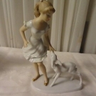 Porzellan-Figur "Mädchen mit Rehkitz" aus dem Hause "Wallendorf W 1764"