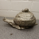 SCHNECKE Fecit VCM Figur / Deckeldose Zinn Deko