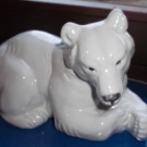 zuckersüßer größerer Porzellan Eisbär Bu 238, Royal Copenhagen Polar bear 