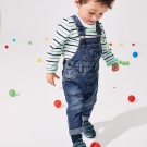 Dunkelblau - Denim-Latzhose (3 Monate bis 7 Jahre)