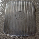 Antikes Silber Sterling Zigaretten Etui P. en T. Landen für G.H. van Ree 1920