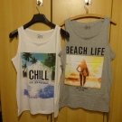 2 Tanktop mit Motiv / Gr. M