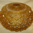 1 Lampenschirm aus Glas, 20cm hoch, D 32cm