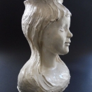 ⚜️ HEIDI HENTSCHEL DESIGN GIRL MAIDEN FRAU ART DECO CACHEPOT BÜSTE ÜBERTOPF 1948