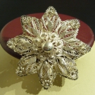 wunderschöne filigrane antike brosche 935silber 