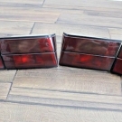 BMW E34 OEM HELLA Tail lights Set Black Tinted Sedan Genuine