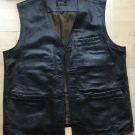 * Camel active * dunkelbraune Lederweste * Gr. 58 *