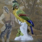 SAMSON - PARIS, Tier-Figur " KAKADU, FRANCE um 1890 " 21 cm Hoch, HANDMALEREI